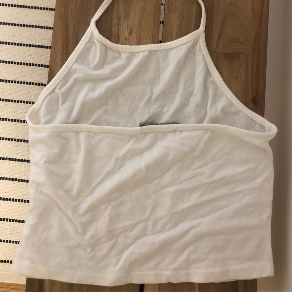 Brandy Melville White Halter Top - Picture 3 of 4